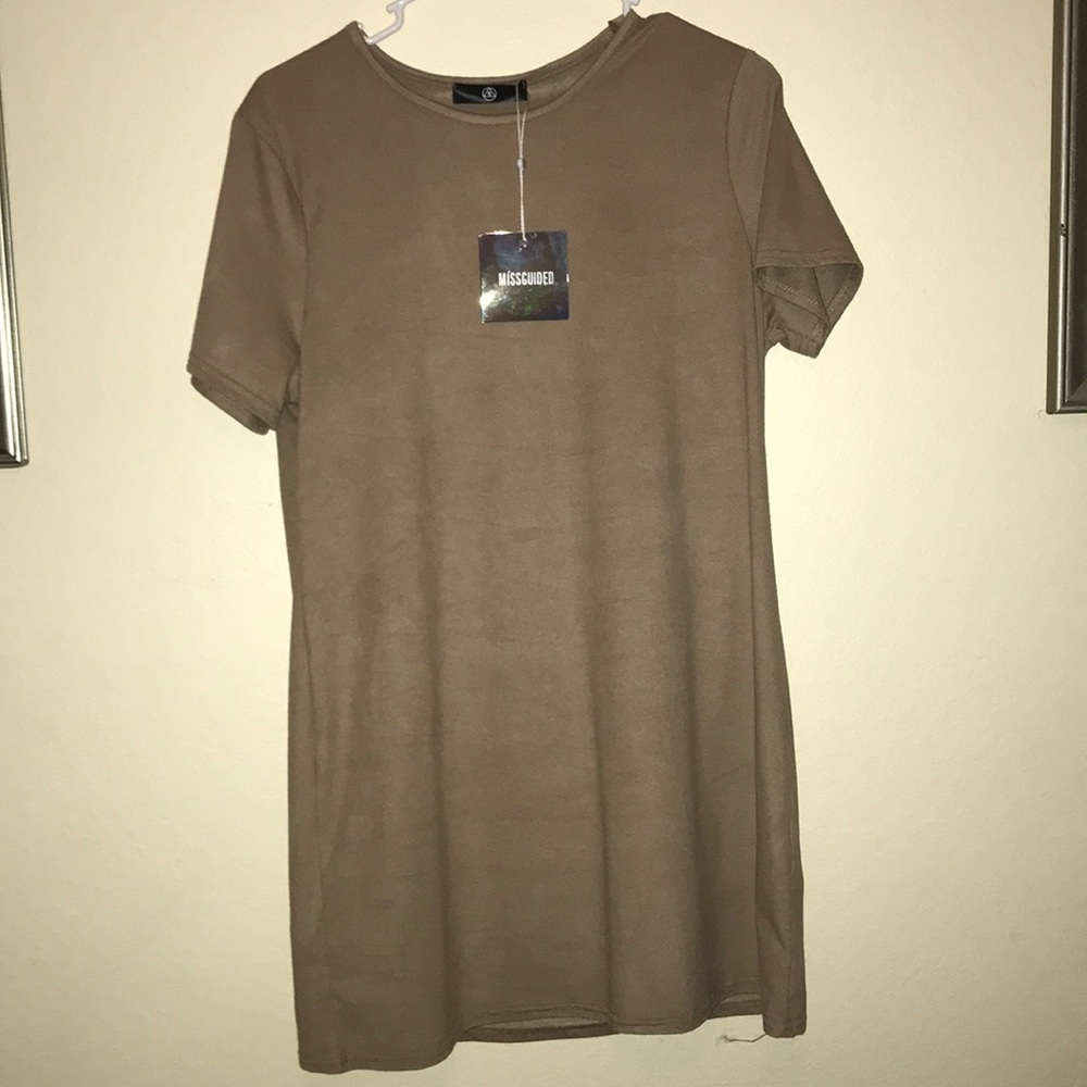 Beige/Tan Suede Dress NWT Size 10